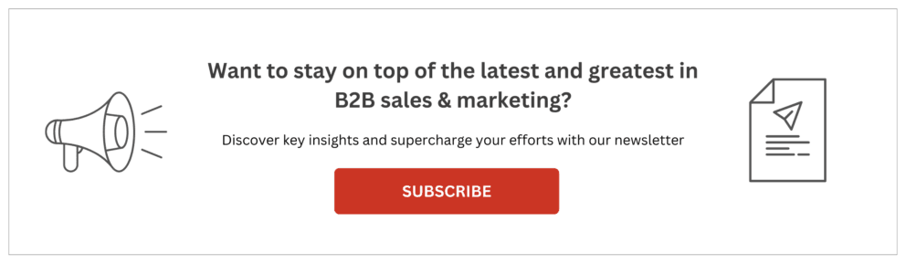 B2B lê: marketing B2B e IA, tendências de marketing em mudança hoje 22 assinatura do boletim informativo
