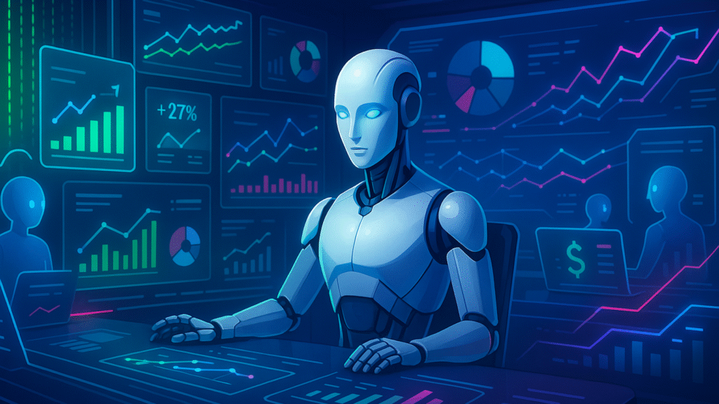 Como será o marketing de desempenho em 2030 1 ChatGPT Image Agentic AI and PPC cropped