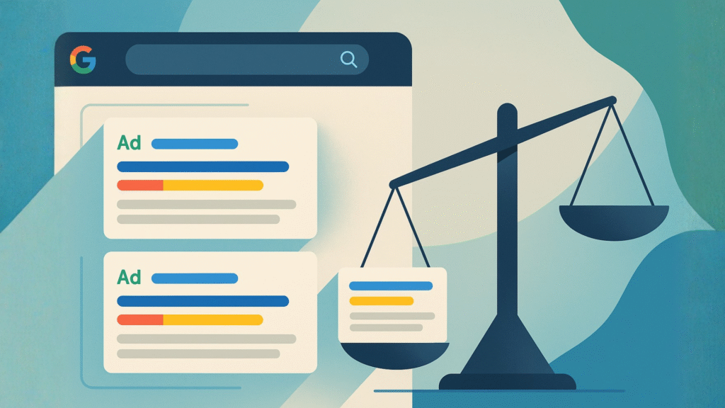 Quem realmente ganha quando um anunciante consegue duas vagas? 1 Googles double serving dilemma Who really wins when one advertiser gets two spots