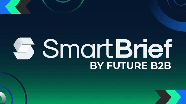 A logo showing SmartBrief by Future B2B
