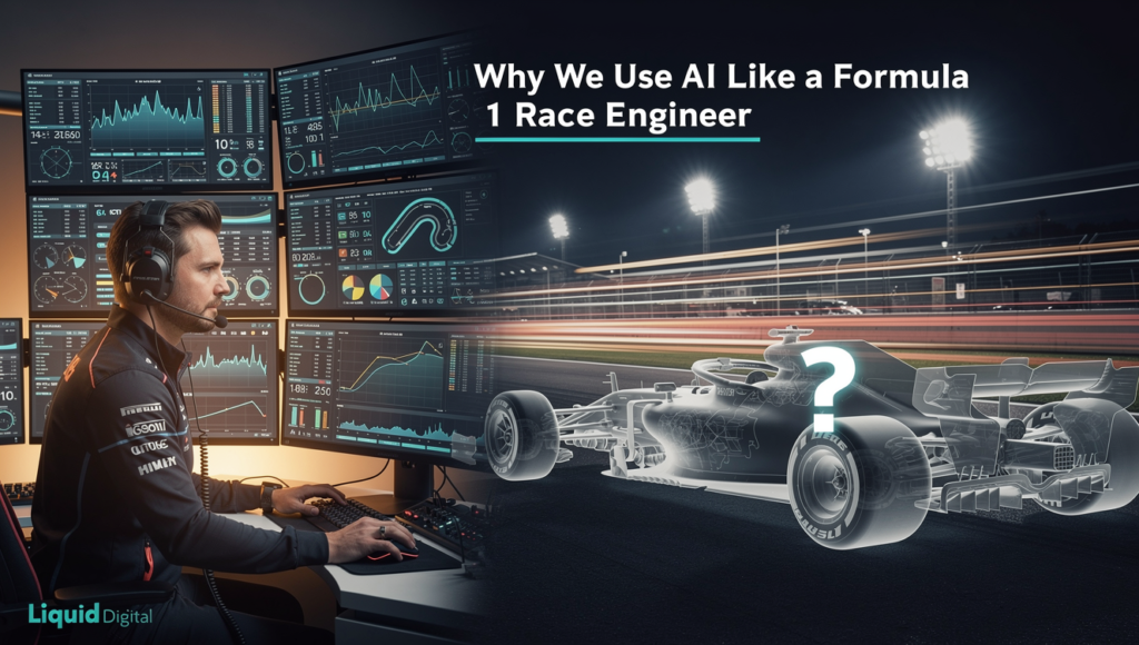 Por que usamos IA como um engenheiro de corrida de Fórmula 1 (não como um carro autônomo)