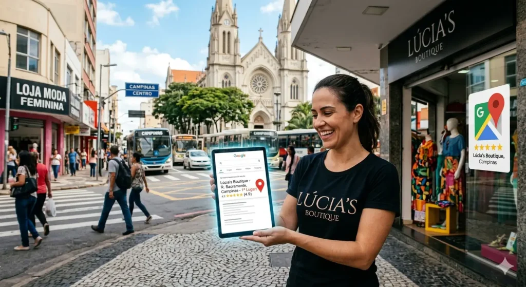 Fotografia mostra como aparecer na primeira página do google em campinas
