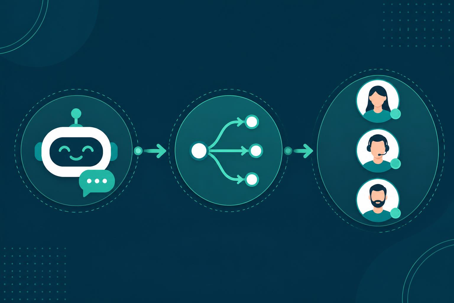 Arquitetura de automação WhatsApp: bot, roteamento inteligente e equipe humana