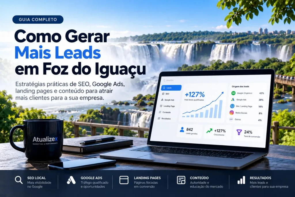 Como gerar leads qualificados em Foz do Iguaçu com SEO, Google Ads e landing pages