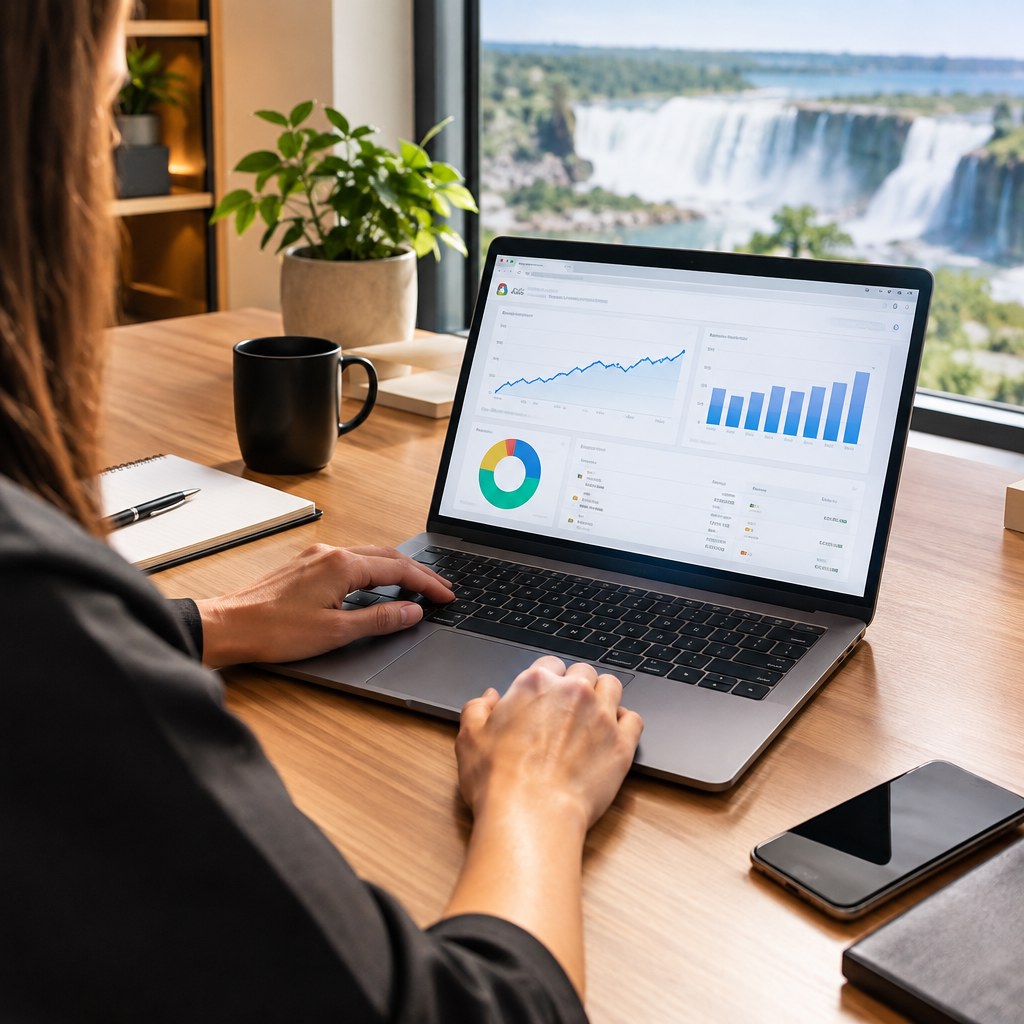 Tráfego pago em Foz do Iguaçu com gestão de Google Ads e Meta Ads para geração de oportunidades